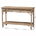 bali & pari Ganit Handwoven Seagrass Console Table - Entryway Table with Wrapped Frame and Lower Shelf, Accent Table for Hallway, Living Room, or Foyer Decor - BSOF248-FT3-Seagrass-Console Table