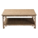 bali & pari Ganit Handwoven Seagrass Coffee Table - Square Center Table with Wrapped Frame and Lower Shelf, Coastal Boho Accent Furniture for Living Room or Lounge - BSOF248-FT5-Seagrass-Coffee Table