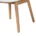 Baxton Studio Jennica 5-Piece Dining Set - Solid Wood Rectangular Table with Boucle Upholstered Chairs, Mid-Century Modern Dining Furniture for Kitchen or Dining Room, Natural and White - BSOJennica-White Boucle/Natural-5PC Dining Set