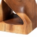 bali & pari Rapha Suar Wood Accent Table - Hand-Carved Sculptural Pedestal Stand with Twist Design, Modern Boho Side Table for Living Room or Entryway, 29.5" Tall - BSOSuar S/T 012-Natural-Side Table