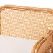 bali & pari Cambridge Natural Rattan Armchair - Handcrafted Lounge Chair with Cushion, Rounded Frame with Cane Woven Panels, Accent Seating for Living Room or Sunroom - BSOCambridge-Light Honey Rattan-CC