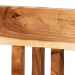 bali & pari Luli Suar Wood Bar Stool - Handcrafted Solid Wood Stool with Backrest, Rustic Modern Seating for Kitchen or Bar Area - BSOLuli-Natural/Wooden-BS
