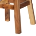 bali & pari Luli Suar Wood Bar Stool - Handcrafted Solid Wood Stool with Backrest, Rustic Modern Seating for Kitchen or Bar Area - BSOLuli-Natural/Wooden-BS