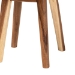 bali & pari Jia Suar Wood End Table - Handcrafted Side Table with Live Edge Round Top and Tapered Legs, Rustic Boho Accent Furniture for Living Room, Bedroom, or Patio - BSOJia-Natural/Wooden-End Table