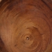 bali & pari Jia Suar Wood End Table - Handcrafted Side Table with Live Edge Round Top and Tapered Legs, Rustic Boho Accent Furniture for Living Room, Bedroom, or Patio - BSOJia-Natural/Wooden-End Table