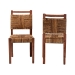 bali & pari Chabela Handwoven Seagrass Dining Chair Set of 2- Solid Mango Wood Frame with Woven Seat and Backrest, Rustic Boho Style Kitchen or Dining Room Seating, Brown - BSOCordoba-Type B-Light Brown Wood/Natural Weave-DC-KD Box