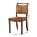 bali & pari Chabela Handwoven Seagrass Dining Chair Set of 2- Solid Mango Wood Frame with Woven Seat and Backrest, Rustic Boho Style Kitchen or Dining Room Seating, Brown - BSOCordoba-Type B-Light Brown Wood/Natural Weave-DC-KD Box