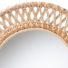bali & pari Burris Natural Rattan Wall Mirror - Handwoven Wicker Round Frame, Boho Coastal Accent Wall Decor for Entryway, Bedroom, or Living Room - BSOWS122-Natural Rattan-Mirror
