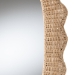 bali & pari Makoto Scalloped Natural Rattan Wall Mirror - Handwoven Wicker Oval Frame, Boho Coastal Accent Wall Decor for Entryway, Bedroom, or Living Room - BSOWS125-Natural Rattan-Mirror