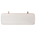 Baxton Studio Belden Boucle Upholstered Wall-Mounted Headboard - Padded Cushion Panel with Faux Leather Piping, Modern Bedroom Accent Piece, Cream, Queen - BSOBBT61198-White/Tan-HB-Queen