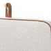 Baxton Studio Belden Boucle Upholstered Wall-Mounted Headboard - Padded Cushion Panel with Faux Leather Piping, Modern Bedroom Accent Piece, Cream, Queen - BSOBBT61198-White/Tan-HB-Queen