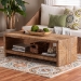 bali & pari Liza Rectangle Seagrass Coffee Table - Handwoven Natural Fiber Frame with Open Shelf, Coastal Boho Furniture for Living Room or Lounge - BSOLIZZA-Seagrass-Coffee Table