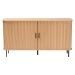 Baxton Studio Lucia Fluted Wood Sideboard - Mid-Century Modern Buffet Cabinet with Sliding Tambour Doors, 55" Wide - BSOLC23005-Tan-Sideboard