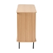 Baxton Studio Lucia Fluted Wood Sideboard - Mid-Century Modern Buffet Cabinet with Sliding Tambour Doors, 55" Wide - BSOLC23005-Tan-Sideboard