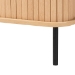 Baxton Studio Lucia Fluted Wood Sideboard - Mid-Century Modern Buffet Cabinet with Sliding Tambour Doors, 55" Wide - BSOLC23005-Tan-Sideboard