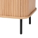 Baxton Studio Lucia Fluted Wood Storage Cabinet - Mid-Century Modern Sideboard with Sliding Tambour Doors, 35" Wide - BSOLC23011A-Tan-Sideboad