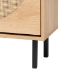 Baxton Studio Remus Wood Shoe Cabinet - 12-Pair Shoe Storage Organizer with 2 Flip Doors, Boho-Chic Compact Hallway or Entryway Furniture - BSOLC231201-Tan-Shoe Cabinet