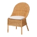 bali & pari Willy 5-Piece Rattan Dining Set - Round Wicker Table with Pedestal Base and 4 Side Chairs, Handwoven Boho Coastal Style for Dining, Kitchen or Sun Room, Light Honey - BSOWilly-Light Honey Rattan-5PC Dining Set