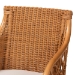 bali & pari Tudor 5-Piece Rattan Dining Set - Round Wicker Table with Scallop Edge and 4 Armchairs, Handwoven Boho Coastal Style for Dining, Kitchen or Sun Room, Light Honey - BSOTudor-Light Honey Rattan-5PC Dining Set