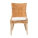 bali & pari Derris Natural Rattan Dining Chair with Cushion - Tall Wingback Side Chair with Solid Mango Wood Legs, Boho Coastal Style for Kitchen or Dining Room Seating, Light Honey - BSOMD-39817-LC Derris-Natural Rattan-DC