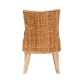 bali & pari Derris Natural Rattan Dining Chair with Cushion - Tall Wingback Side Chair with Solid Mango Wood Legs, Boho Coastal Style for Kitchen or Dining Room Seating, Light Honey - BSOMD-39817-LC Derris-Natural Rattan-DC