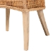 bali & pari Derris Natural Rattan Dining Chair with Cushion - Tall Wingback Side Chair with Solid Mango Wood Legs, Boho Coastal Style for Kitchen or Dining Room Seating, Light Honey - BSOMD-39817-LC Derris-Natural Rattan-DC