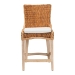 bali & pari Derris Natural Rattan Counter Stool with Cushion - Tall Wingback Stool with Solid Mango Wood Legs and Footrest, Boho Coastal Style for Kitchen Island or Dining Area Seating, Light Honey - BSOMD-39818-LC Derris-Natural Rattan-CS