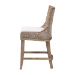 bali & pari Derris Natural Rattan Counter Stool with Cushion - Tall Wingback Stool with Solid Mango Wood Legs and Footrest, Boho Coastal Style for Kitchen Island or Dining Area Seating, Greywashed - BSOMD-39818-KB Derris-Grey Natural Rattan-CS