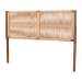 bali & pari Holitz Natural Rope Woven Headboard - Mountable Bed Backboard with Bayur Wood Frame, Modern Boho Accent for Bedroom Decor, King