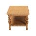 bali & pari Dolby Natural Rattan Coffee Table - Handwoven Wicker Accent Table with Lower Shelf, Coastal Boho Style Living Room Centerpiece - BSODolby-Light Honey/Rattan-Coffee Table