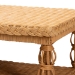 bali & pari Dolby Natural Rattan Coffee Table - Handwoven Wicker Accent Table with Lower Shelf, Coastal Boho Style Living Room Centerpiece - BSODolby-Light Honey/Rattan-Coffee Table