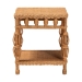 bali & pari Dolby Natural Rattan End Table - Handwoven Wicker Side Table with Lower Shelf, Coastal Boho Style Accent Table for Living Room or Bedroom - BSODolby-Light Honey/Rattan-End Table