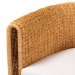 bali & pari Amaya 5-Piece Round Rattan Dining Set - Handwoven Wicker Pedestal Table and 4 Barrel Chairs with Cushion, Coastal Kitchen or Sunroom Furniture - BSOAmaya-Light Honey-5PC Dining Set
