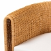 bali & pari Ayumi 5-Piece Round Rattan Dining Set - Handwoven Wicker Scalloped Table and 4 Barrel Chairs, Coastal Kitchen or Sunroom Furniture - BSOAyumi-Light Honey-5PC Dining Set