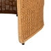 bali & pari Carina Natural Rattan Barrel Dining Chair - Handwoven Wicker Accent Chair with Curved Backrest and Removable Cushion, Coastal Boho Kitchen or Dining Room Seating - BSOPalm-Light Honey/Rattan-Cushioned-Barrel-DC
