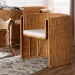 bali & pari Carina Natural Rattan Barrel Dining Chair - Handwoven Wicker Accent Chair with Curved Backrest and Removable Cushion, Coastal Boho Kitchen or Dining Room Seating - BSOPalm-Light Honey/Rattan-Cushioned-Barrel-DC