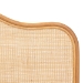 bali & pari Adelita Natural Rattan Arched Headboard - Handwoven Cane Panel with Rattan Frame, Coastal Boho Style Bedroom Decor, Queen - BSOAdelita-Light Honey/Rattan-HB-Queen