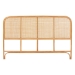 bali & pari Agota Natural Rattan Standalone Headboard - Handwoven Wicker Panel with Rounded Corners and Rattan Frame, Coastal Boho Style Bedroom Decor, Queen - BSOAgota-Light Honey/Rattan-HB-Queen