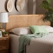bali & pari Agota Natural Rattan Standalone Headboard - Handwoven Wicker Panel with Rounded Corners and Rattan Frame, Coastal Boho Style Bedroom Decor, Queen - BSOAgota-Light Honey/Rattan-HB-Queen