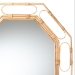 bali & pari Remedy Octagonal Natural Rattan Wall Mirror - Handwoven Accent Mirror with Open Loop Detailing, Boho Coastal Style for Entryway, Bedroom, or Living Room Decor - BSOWS146-Light Honey Rattan-Mirror