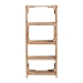 bali & pari Baara Natural Rattan 4-Tier Display Shelf - Handcrafted Bookcase with Openwork Side Panels, Boho Coastal Design for Living Room or Bedroom - BSOWS147-Natural Rattan-Tall Shelf