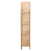 bali & pari Natania Natural Rattan 4-Tier Display Shelf - Handwoven Arched Bookcase with Webbed Side Panels, Boho Coastal Design for Living Room, Entryway, or Bedroom - BSOWS148-Natural Rattan-Tall Shelf