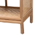 bali & pari Natania Natural Rattan 4-Tier Display Shelf - Handwoven Arched Bookcase with Webbed Side Panels, Boho Coastal Design for Living Room, Entryway, or Bedroom - BSOWS148-Natural Rattan-Tall Shelf
