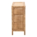 bali & pari Abelia Natural Rattan 4-Tier Display Shelf - Handwoven Boho Coastal Bookcase or Entryway Storage, Lightweight Wicker Accent Furniture - BSOWS149-Natural Rattan-Shelf