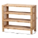 bali & pari Abelia Natural Rattan 4-Tier Display Shelf - Handwoven Boho Coastal Bookcase or Entryway Storage, Lightweight Wicker Accent Furniture - BSOWS149-Natural Rattan-Shelf