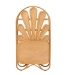 bali & pari Noreen Peacock Fan Natural Rattan Cabinet - Handcrafted Rattan Pole Hutch with Woven Doors and Shelves, Boho Coastal Accent Shelving and Display Unit - BSONoreen-Light Honey Rattan-Shelf
