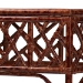 bali & pari Gaspar Marbled Tortoise Natural Rattan Console Table - Handcrafted Accent Table with Chippendale Design, Coastal Tropical Style for Entryway, Hallway, or Living Room - BSOGaspar-Tortoise/Rattan-Half Moon-Console Table