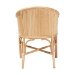 bali & pari Hollis Natural Rattan Barrel Chair with Cushion - Handcrafted Accent Armchair with Laminated Rattan Pole Back, Coastal Boho Seating for Living Room or Bedroom - BSOHollis-Natural/Rattan-DC