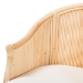 bali & pari Hollis Natural Rattan Barrel Chair with Cushion - Handcrafted Accent Armchair with Laminated Rattan Pole Back, Coastal Boho Seating for Living Room or Bedroom - BSOHollis-Natural/Rattan-DC