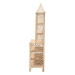 bali & pari Adonis Natural Rattan Display Shelf - Freestanding 6-Tier bookcase with Pagoda Top, Coastal Boho Storage Organizer - BSOAdonis-Natural/Rattan-Shelf